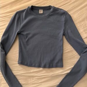 TNA Slate Blue & Black Long Sleeve Tee (x2)